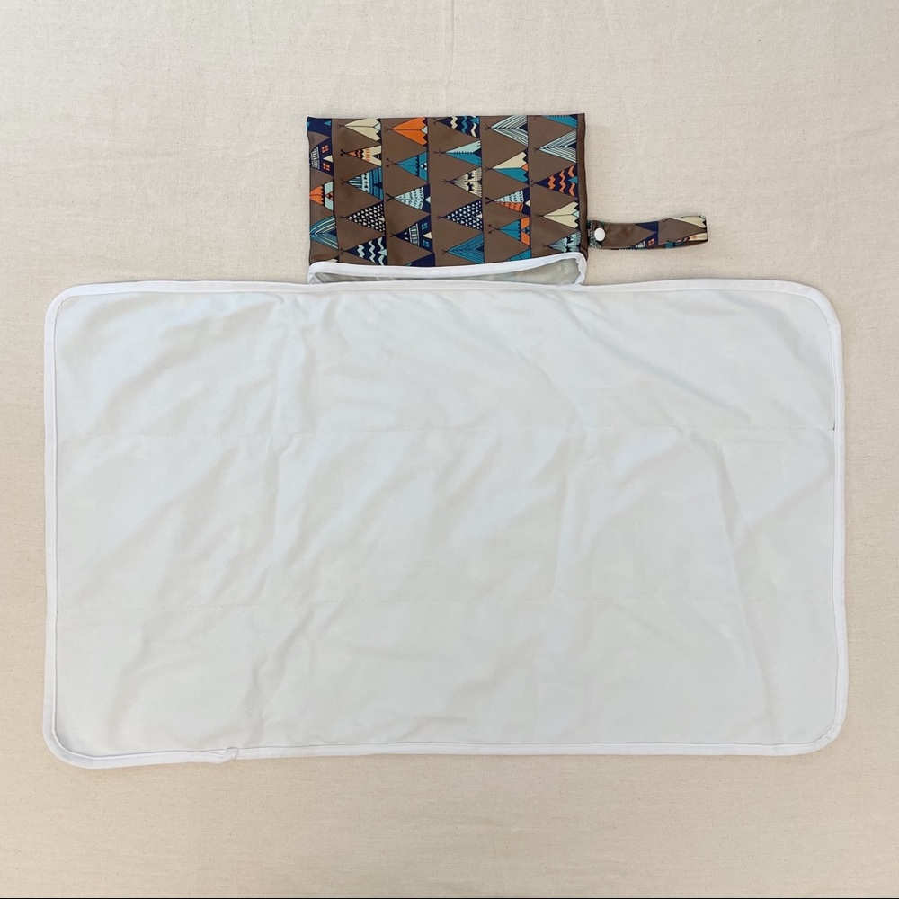 Boho Gender Neutral Teepee Foldable Travel Changing Pad - Picture 6 of 7